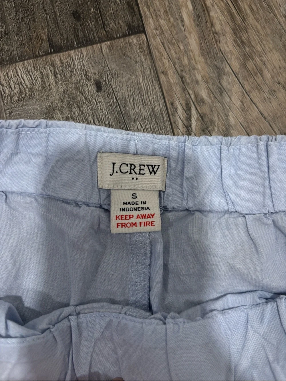 J. Crew Women’s Light Blue Cotton Pajama Set S